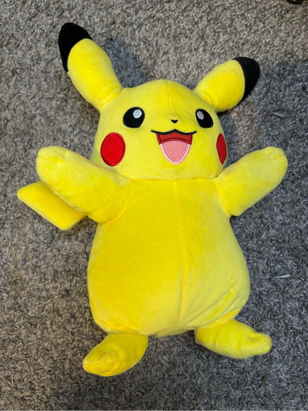 Talking Pikachu Plush Toy - Yellow Kids Plush